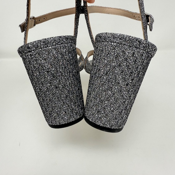 New Stuart Weitzman Starla 75 Block Heel Sandal In Gunmetal Sz 10 - Picture 5 of 12